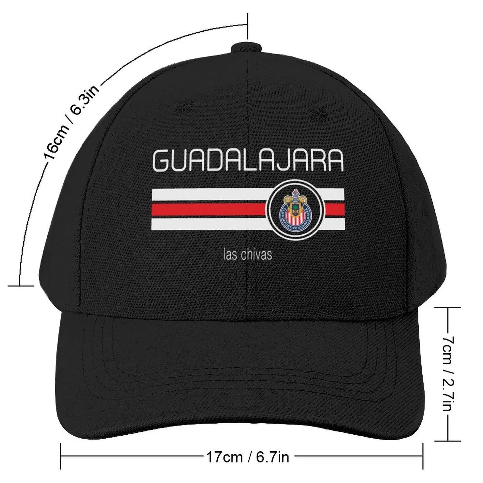 Liga MX - Guadalajara (Home Red) Baseball Cap Military Cap Man Trucker Cap hiking hat Hip Hop Men Hats Women's