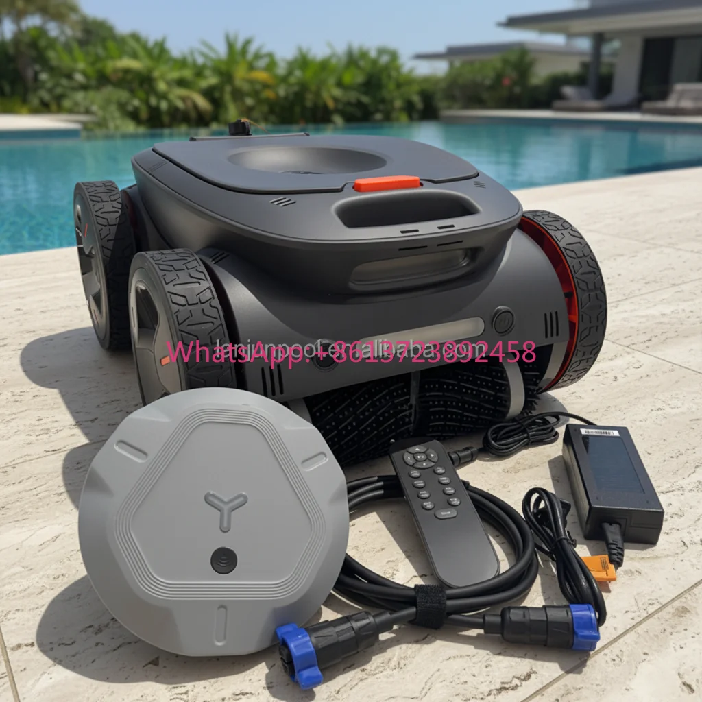 High Power Smart Pool Cleaning Robot Premium Automatic Underwater Pool Cleaner