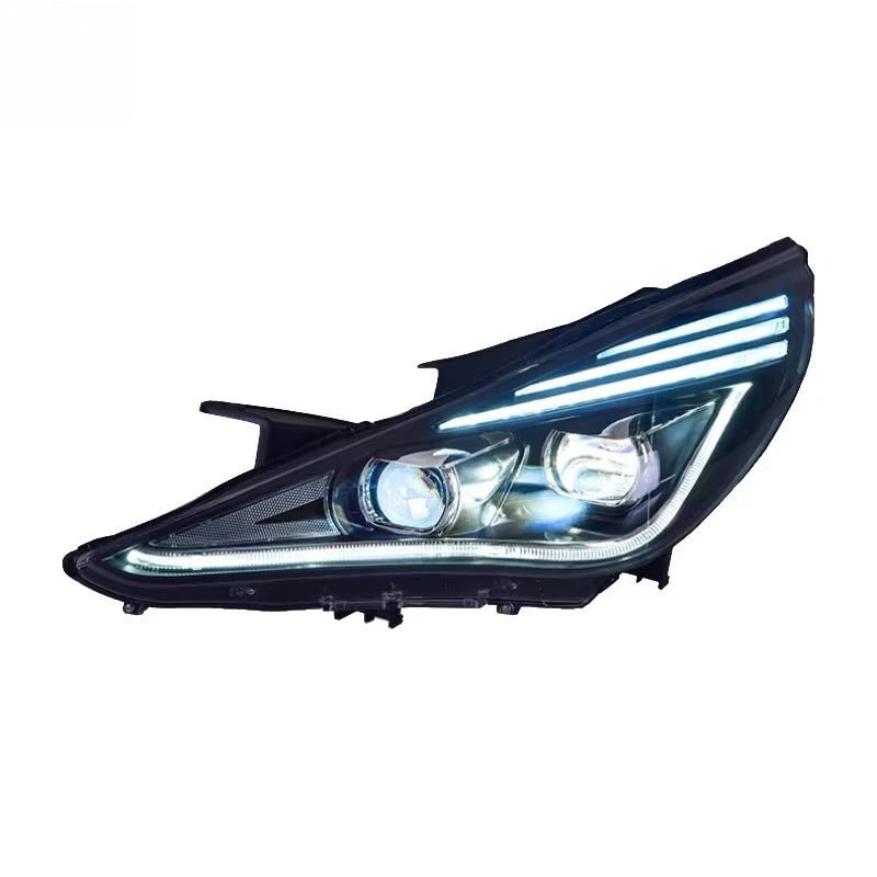 2 Pieces for  Sonata 2011 2015 Car Accessories Head Lights Headlights Front Lmap Upgrade LED Durable Headlamp Head Lamp