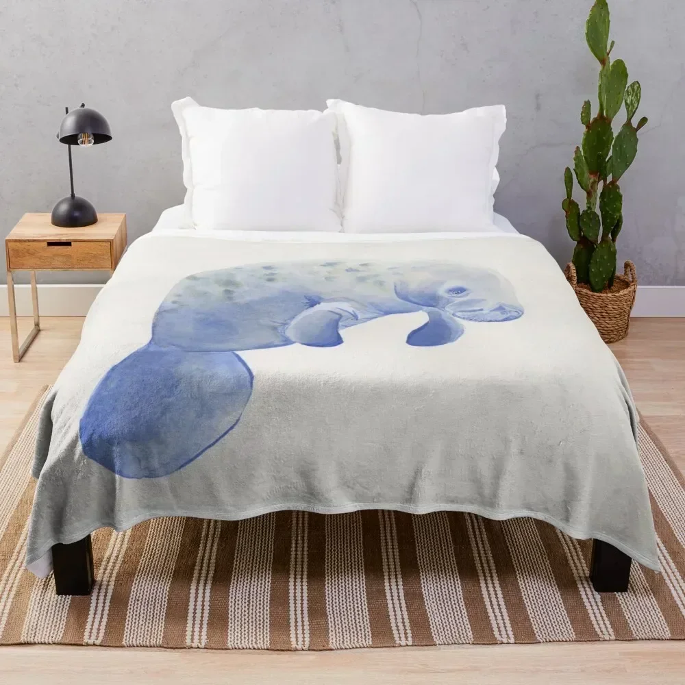 Manatee Throw Blanket blankets ands Soft Blankets