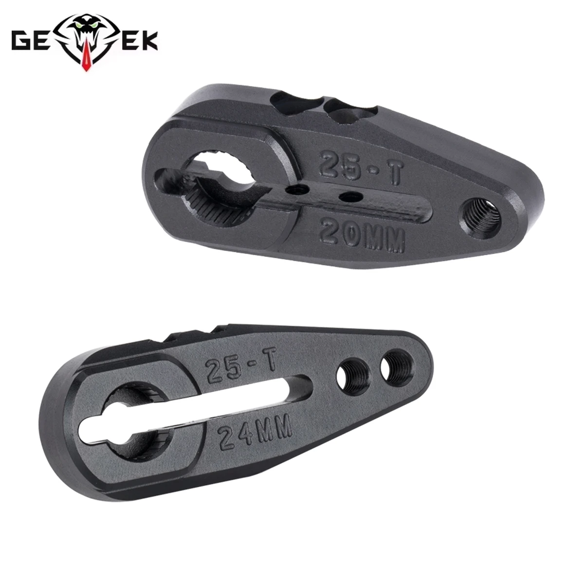 

20/24mm 7075 Aluminum Clamping 25T Servo Horn for ProTek Savox Futaba Servo 1/10 Arrma Buggy Granite Monster Truck Raider 2WD