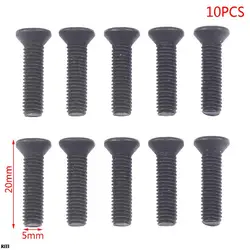 10Pcs Fixing Screw M5 20mm  Left Hand Thread for UNF Drill Chuck Shank Adapter Collet Set Screw Power Tool Accessories