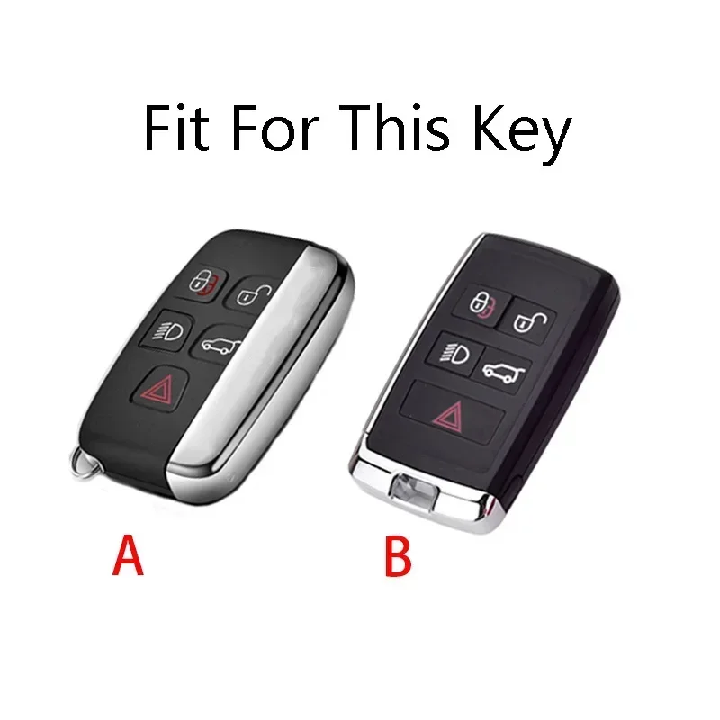 Zinc AlloyCar Key Case Cover Holder Shell Keychain For Land Rover Range Rover Sport Discovery 3 4 Elander 2 Evoque Accessories