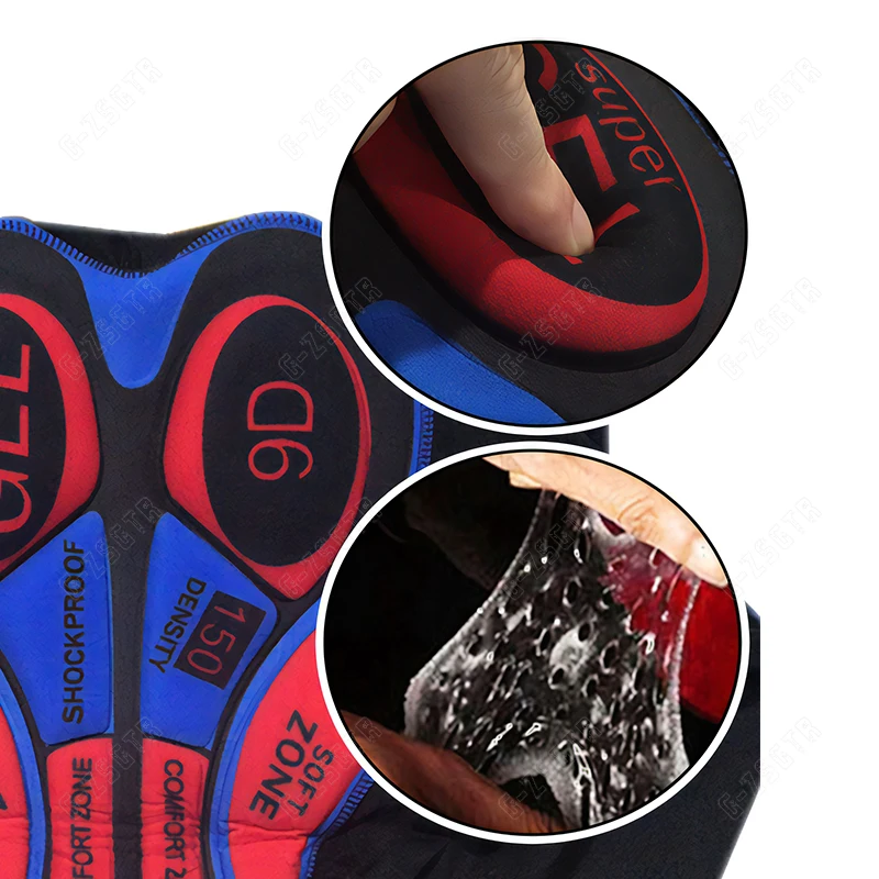 Ciclismo Gel Pad para homens e mulheres, 9D, à prova de choque, rosa, amortecido, respirável Hole, Riding Base Cushion, Silicone Pad, Moto, 12D,