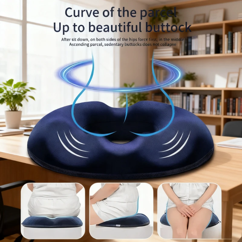 Soft memory foam office chair cushion that fits the body's curves，making office work or daily sitting more relaxing.