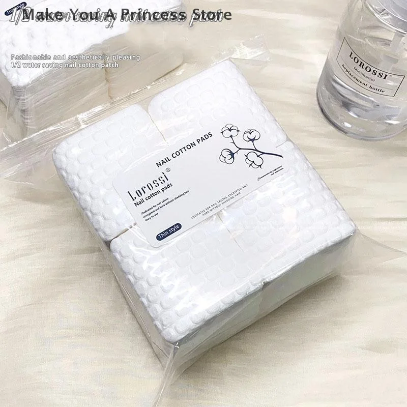 200/500 個ネイルコットンパッドポリッシュリムーバージェルクリーンマニキュアナプキン糸くずの出ないワイプコットンクリーナー紙パッドワニスツール