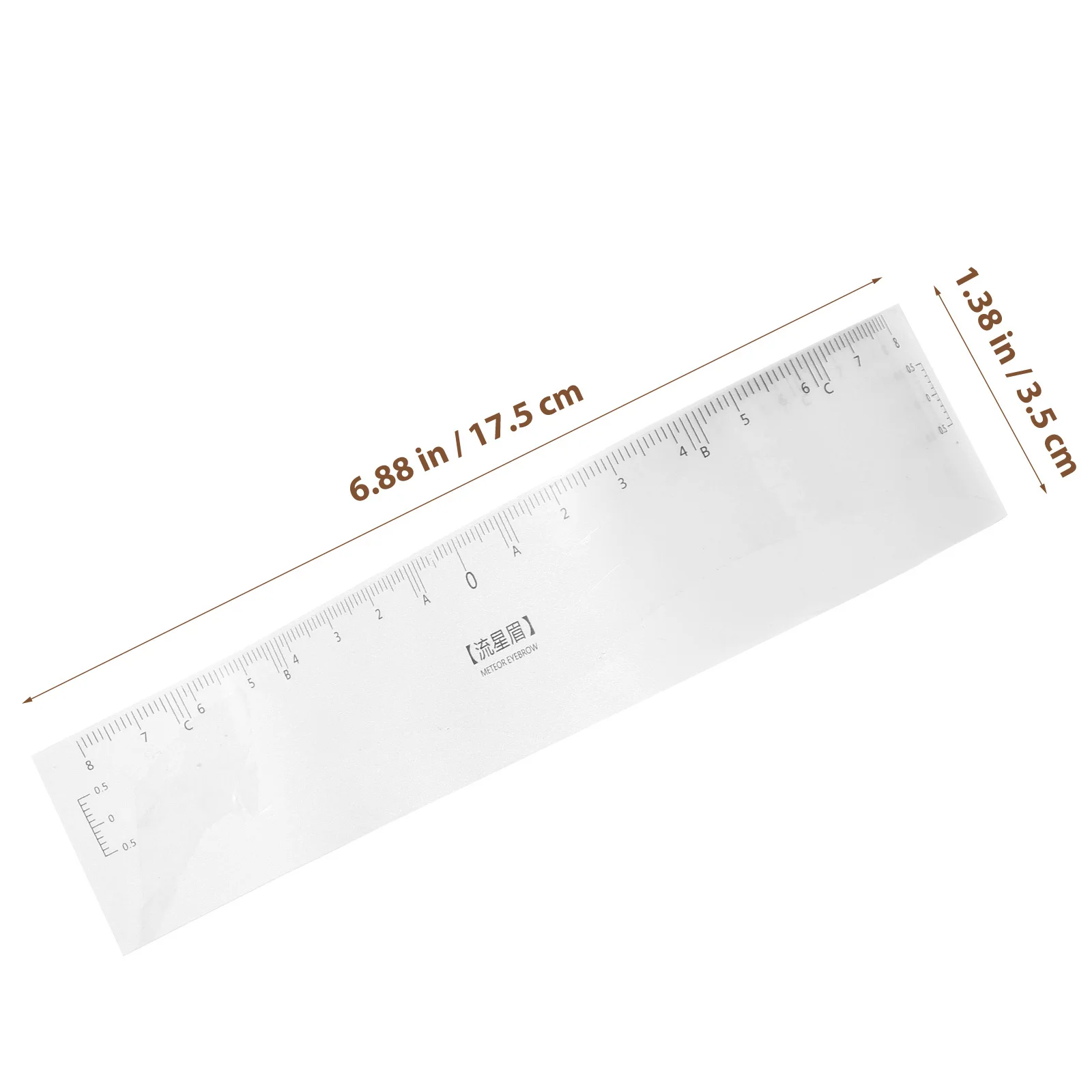 50 Stuks 1 Roll Wenkbrauw Shapers Make-Up Heerser Handig Wenkbrauw Mapper Brow Mapping Tool Positionering Meten Stencil Kit