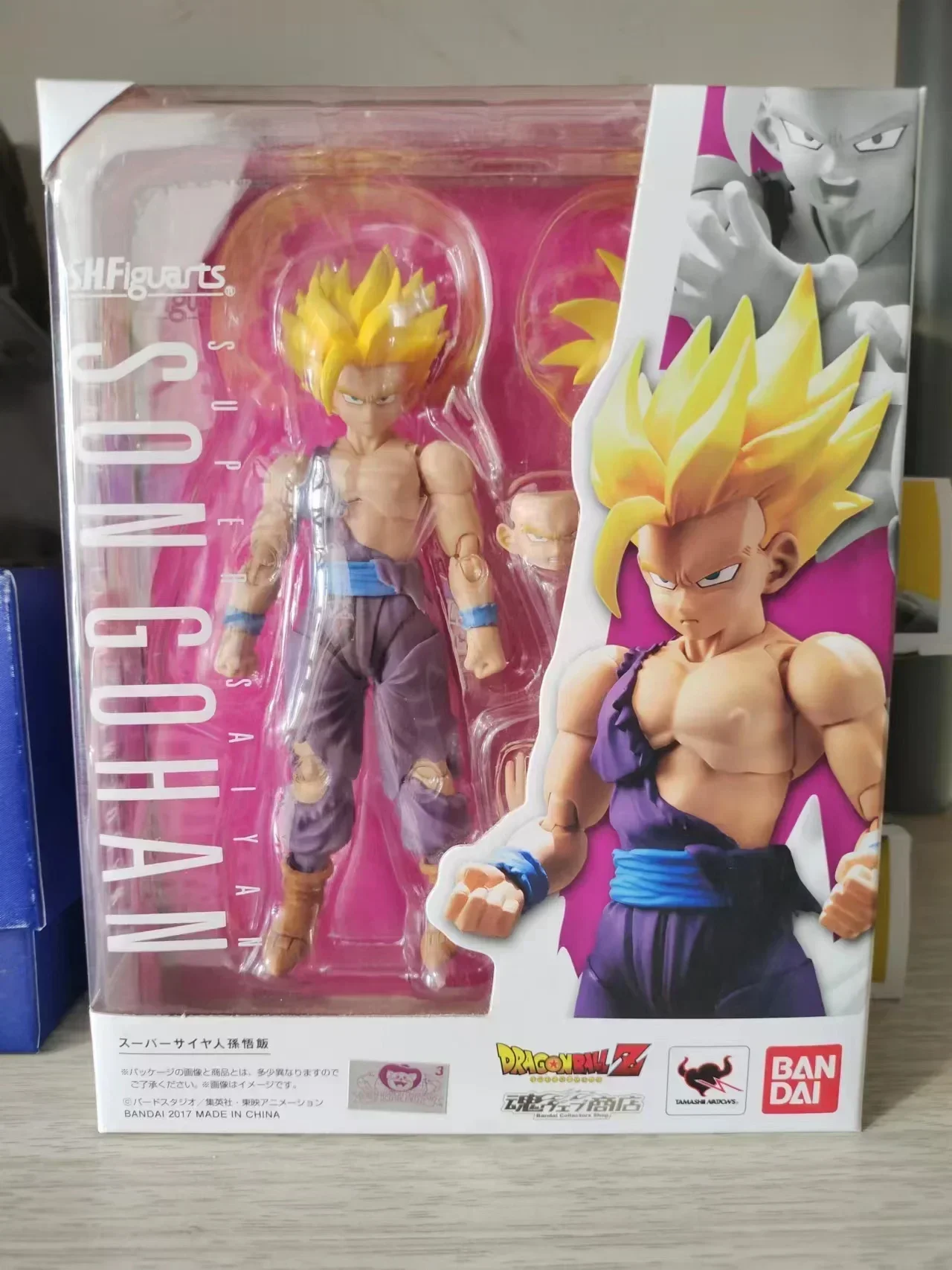 100% Original Shf Dragon Ball Son Gohan Sh figuarts Action Figure Pvc Model Toys Size 140mm yellow hair in stock