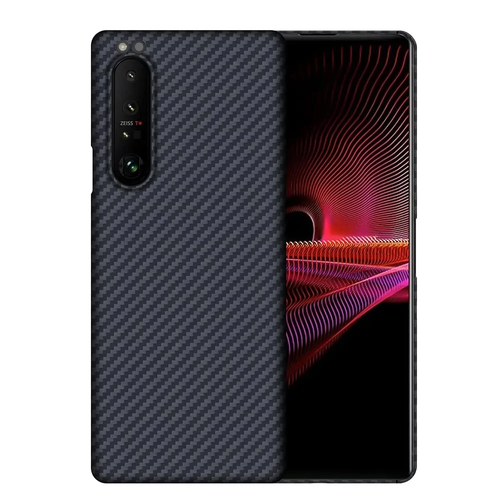 Real Carbon Fiber Case for Sony Xperia 1 ii 10 iii Case for Sony Xperia 1 iii Pro-i 1 5 IV Aramid Fiber Protection Cover Capa