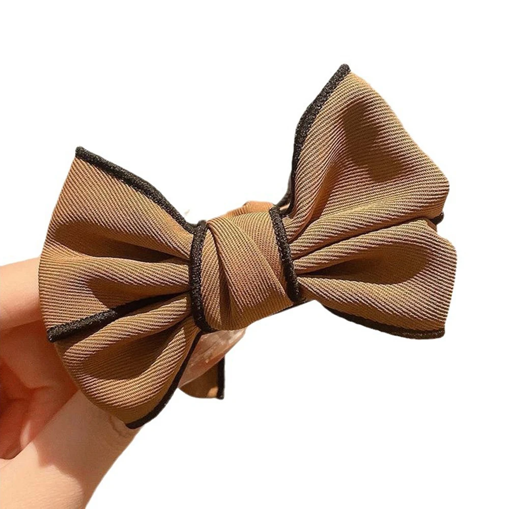 Women Hair Claw Big Bow-knot Hair Decoration Princess Style Hair Gripper Satin Barrette Hairpins Headdress