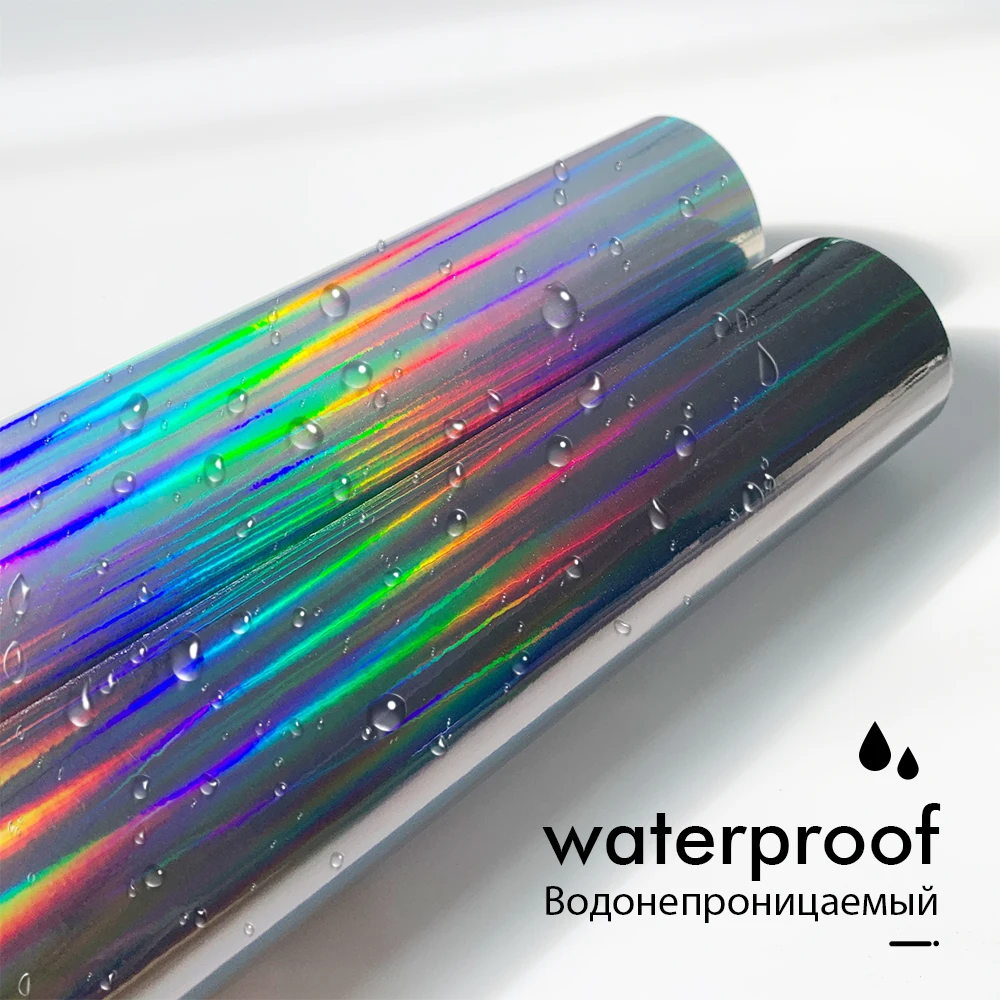 Holographic Chrome Vinyl Plating Car Sticker For Auto Body Decorationand Truck Decoration Auto Decals Air Bubble Free