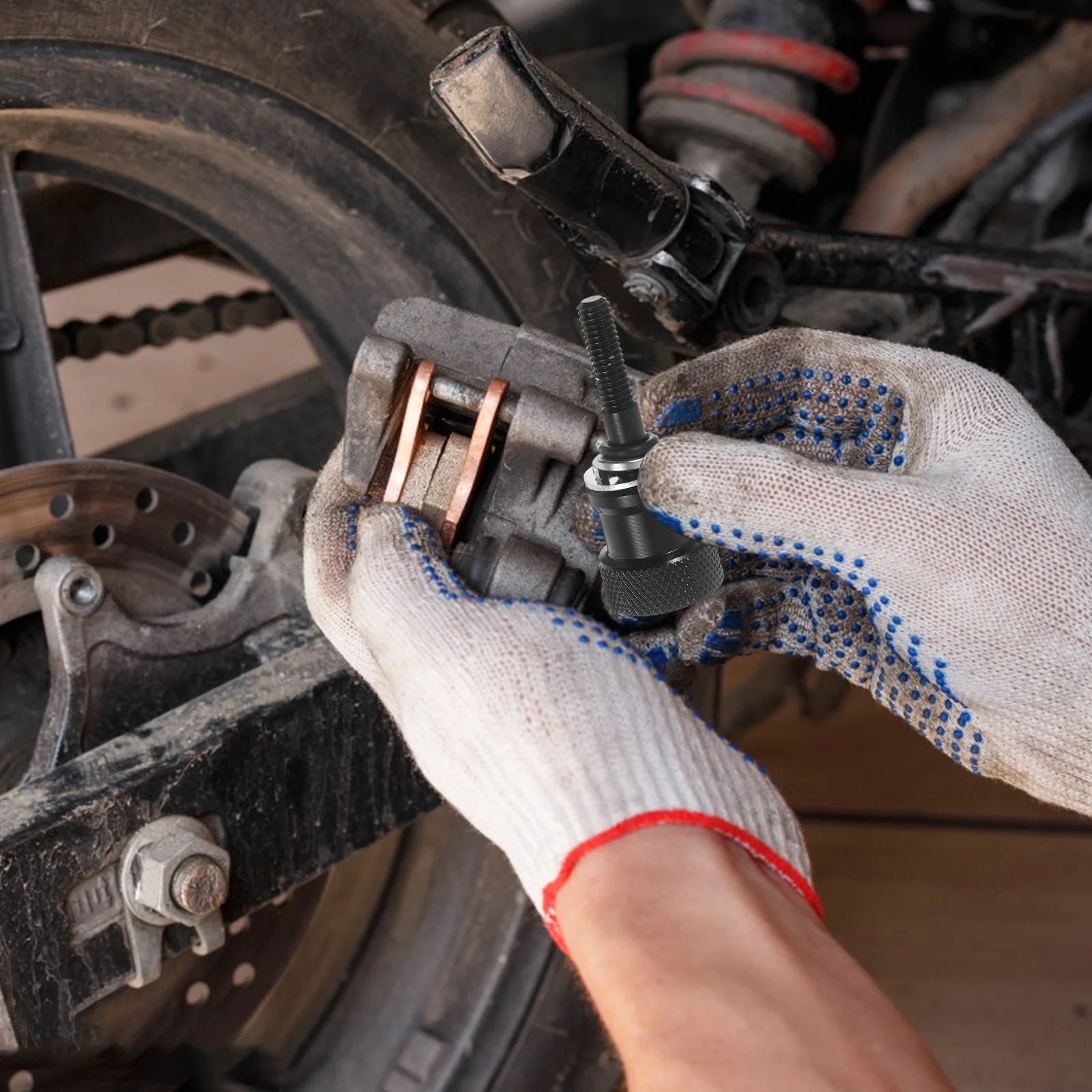Bullone per moto a sgancio rapido Vite per sedile posteriore in lega di alluminio Filettatura antiscivolo Facile installazione Modelli bici universali modificati