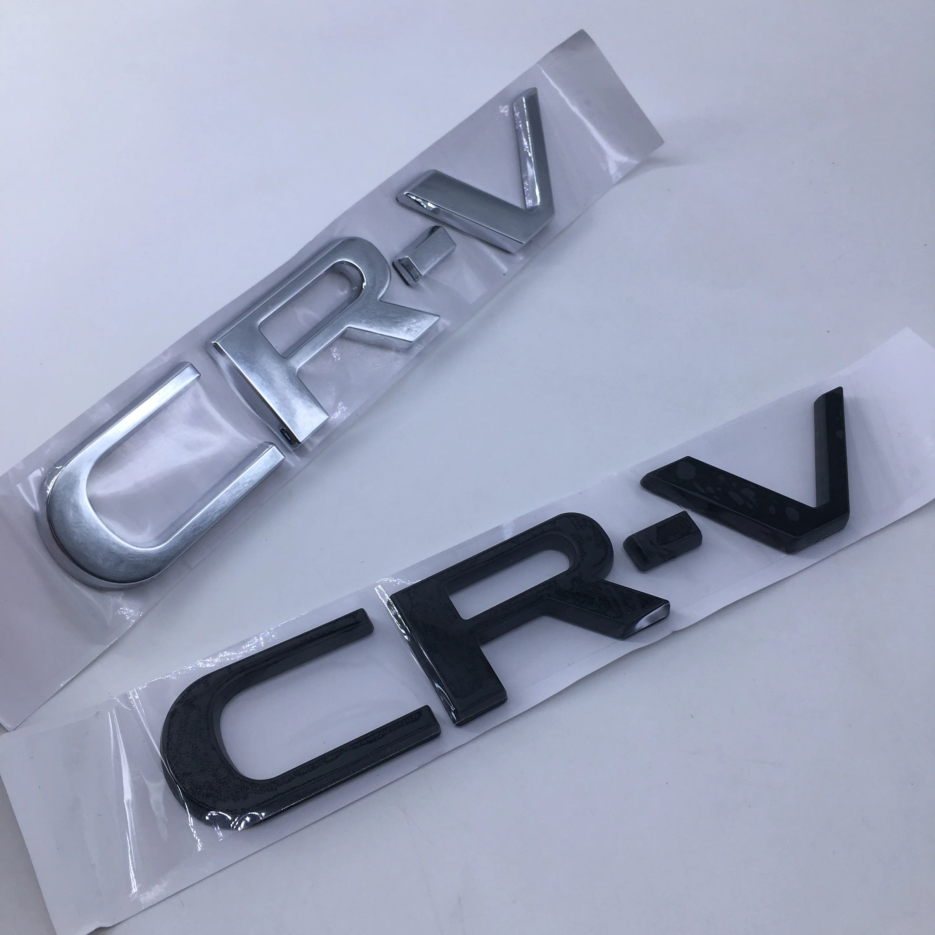 1pcs for Honda CR-V CRV ABS high quali Silver Black car Emblem Fender side Rear tail trunk badge sticker Decal styling