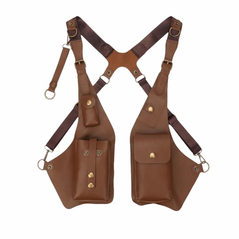 retro-steampunk-shoulder-harness-bag-vintage-pu-leather-mobile-phone-purse-adjustable-strap-anti-theft-double-shoulder-pouch