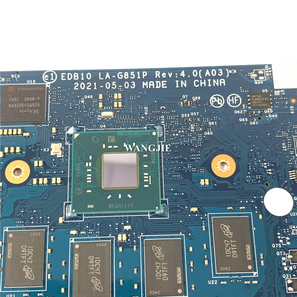 For Dell Chromebook 3100 Notebook Motherboard EDB10 LA-G851P CN-0N1DHY CN-02VPK7 02VPK7 100% Fully Tested