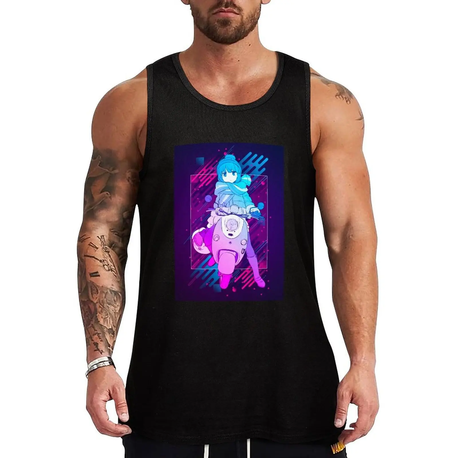 Rin - Yuru Camp *Modern Graphic Design* Tank Top Anti Wrinkle Tank Top Easy Care Casual Sleeveless