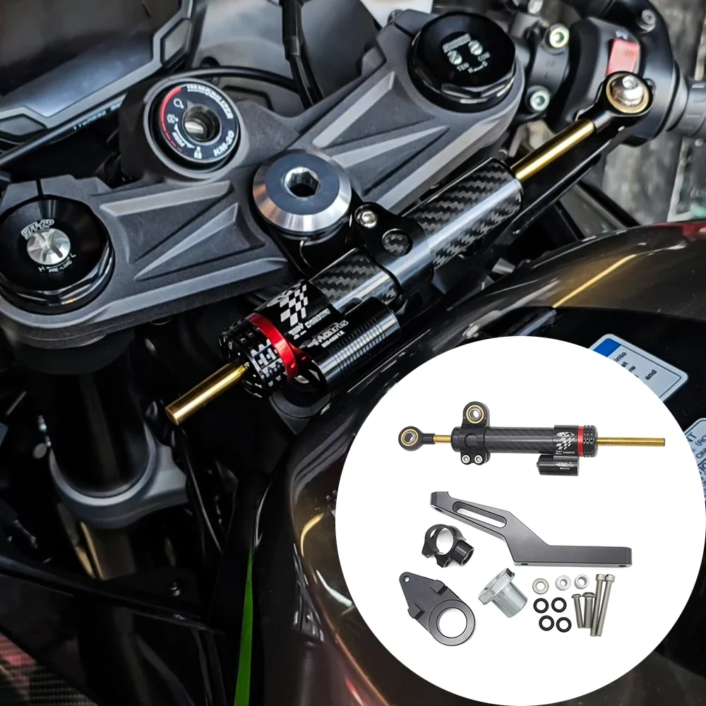 

For 2019-2024 Kawasaki Ninja ZX-6R ZX6R 636cc Steering Damper Bracket Rally Edition 2020-2024 Tenere 700 World Raid 2022