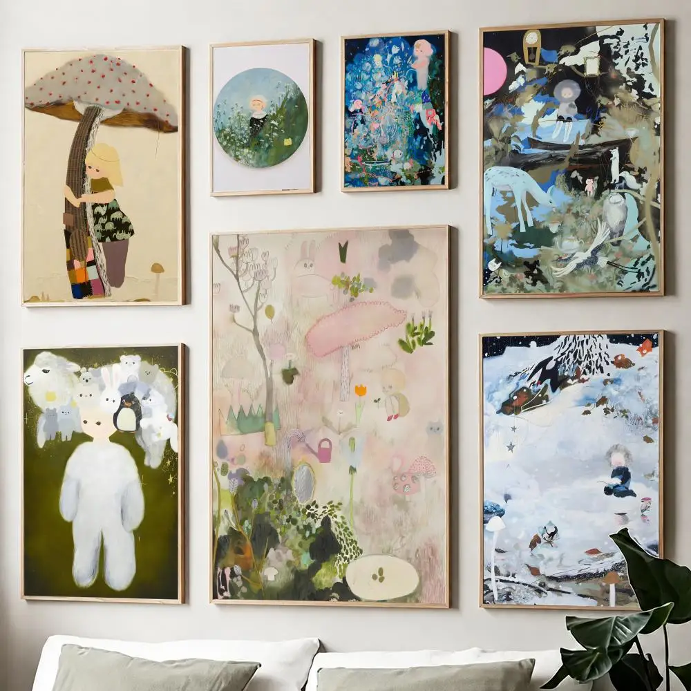 Artist t-Tomoko Nagai Vintage Poster Paper Print Home Living Room Bedroom Entrance Bar Cafe Art Painting Decoration