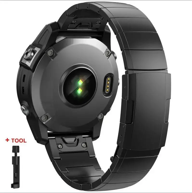 26mm 22mm Quickfit Titanium Band Voor Garmin Fenix 8 43/6/6XPro/7/7X/5X/5XPlus/Metalen Release Horlogeband Voor Forerunner 945 935
