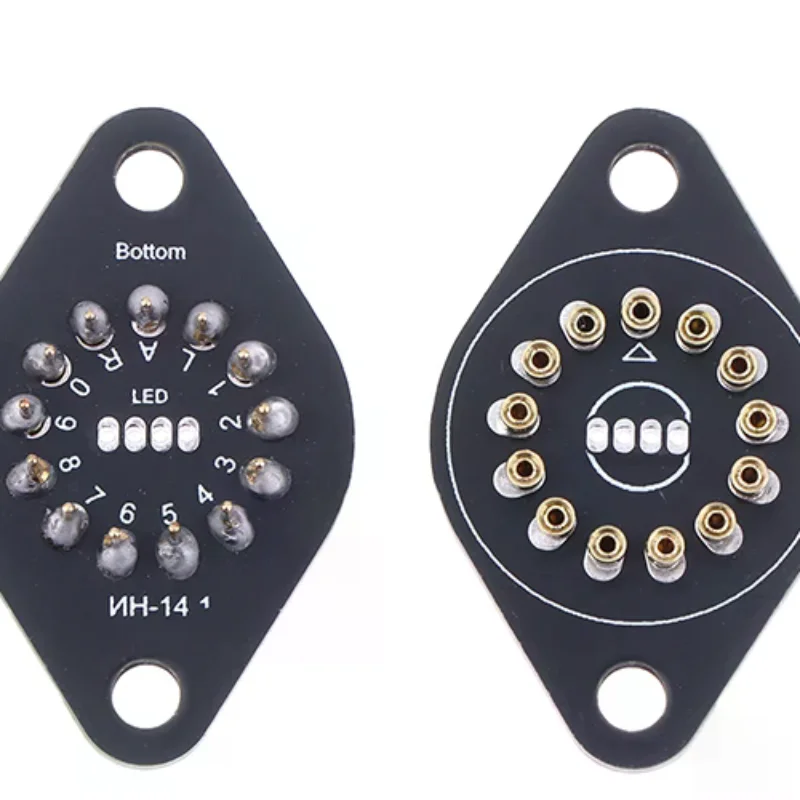 1/4Pcs Nixie Tube Holder IN-14 Socket PLUG For IN14 Glow Clock Electronic Tube Accessories