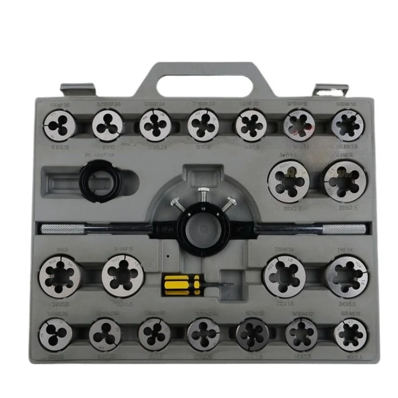 For Alloy Steel 45-piece Set Metric Tap Die Set 6-24 Hand Wire Tapping Wrench Combination Set