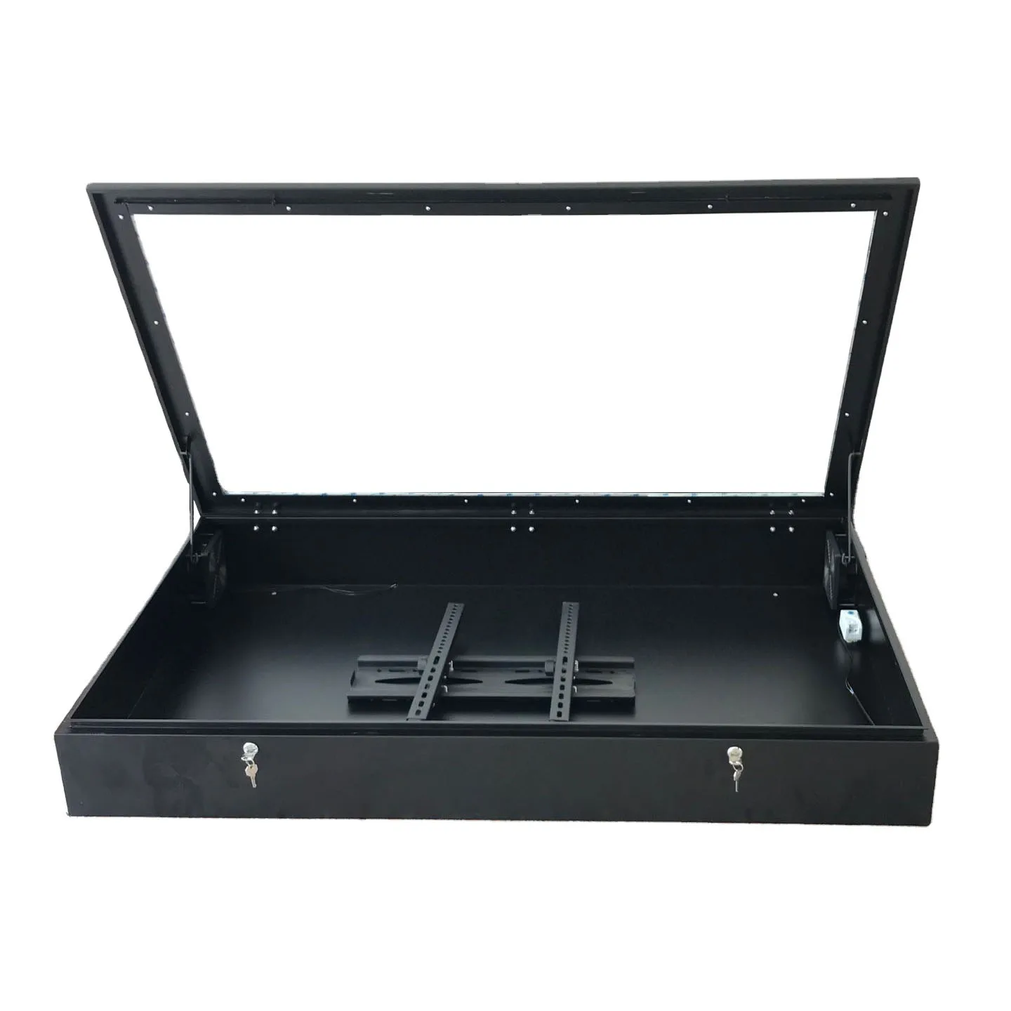 75 Inch Outdoor Waterproof TV Enclosure Galvanized Steel Weatherproof Display Protector Distribution Box for Outside Use
