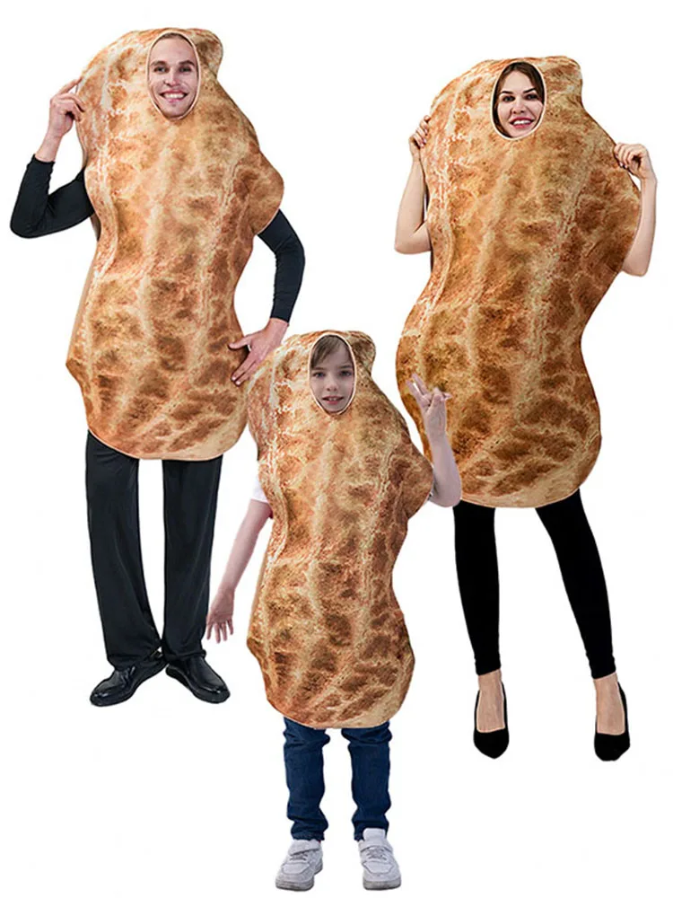 Fsia Enaçada de Amendoim para loween, Traje de Festa Maluco, Roupas de Performance em Palco, Moda Étnica Fena