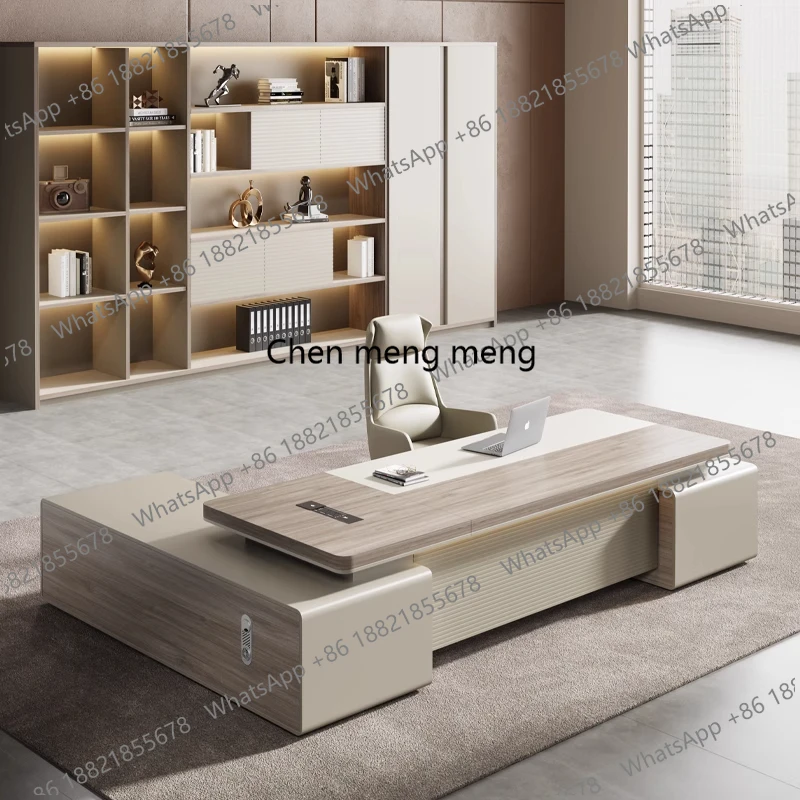 

Настольный офисный стол L-образной формы, современный, роскошный, для компьютера, спальни, игр, с тумбой для документов, для кабинета, руководителя, в индустриальном стиле