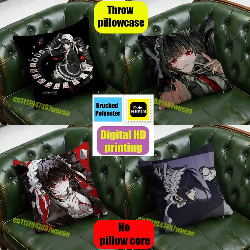 For Celestia Ludenberg D-Danganronpa Throw Pillow Case 30x30cm Car Custom Square Pillowcase Pad Cushion Cover