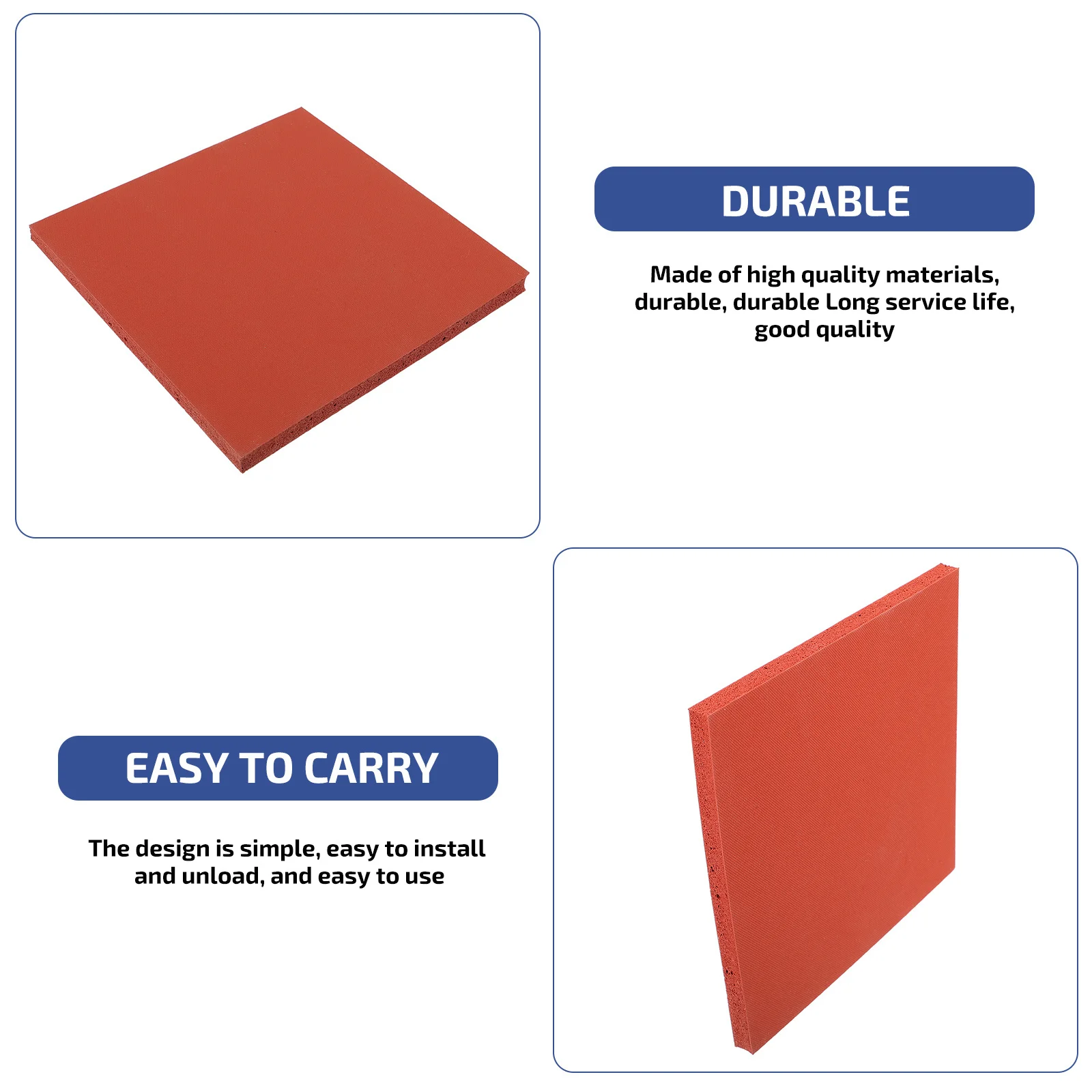 

1Pcs Heat Transfer Silicone Pad Non Stick Heat Press Mat High Temperature Resistant Industrial Silicone Cushion for Sublimation