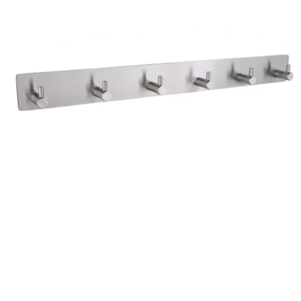 Black Stainless Steel Wall Hook 3M Sticker Adhesive Hanging Coat Hooks Rustproof Heavy Duty Bags Key Hangers Kitchen