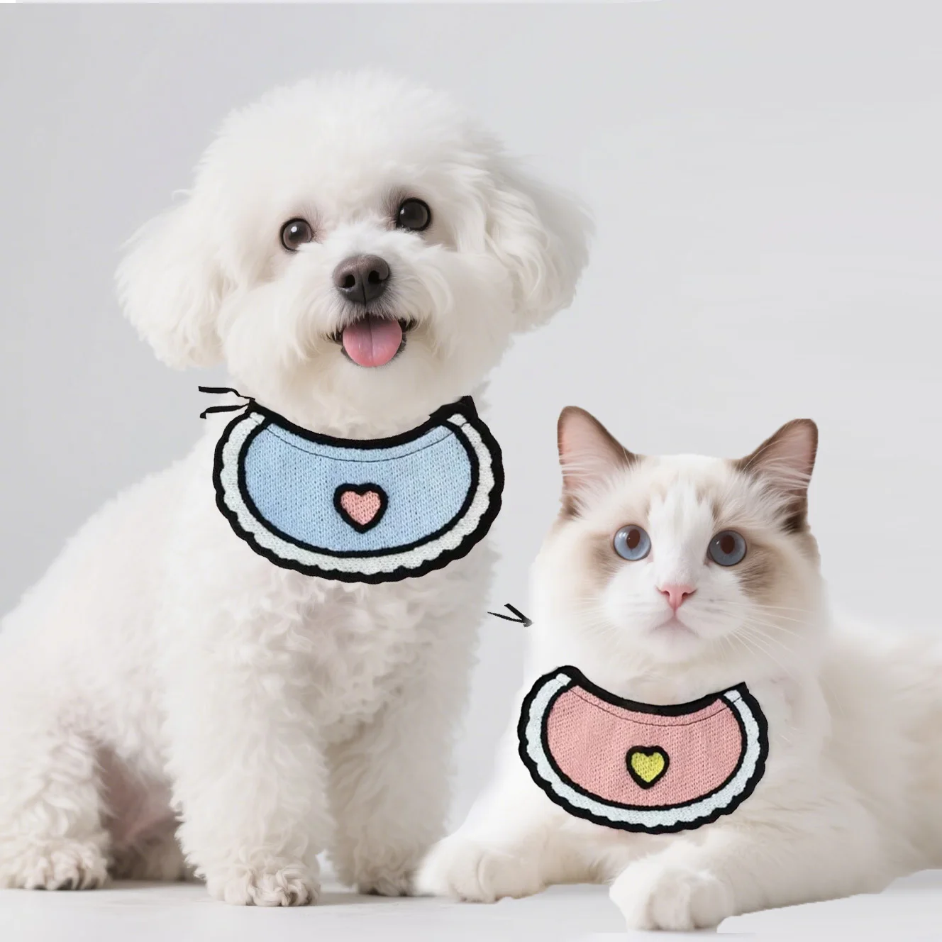 

Pet Bib Cat Dog Cute Adjustable Saliva Towel Dog Bandana Scarf Puppy Dress Up Accessories