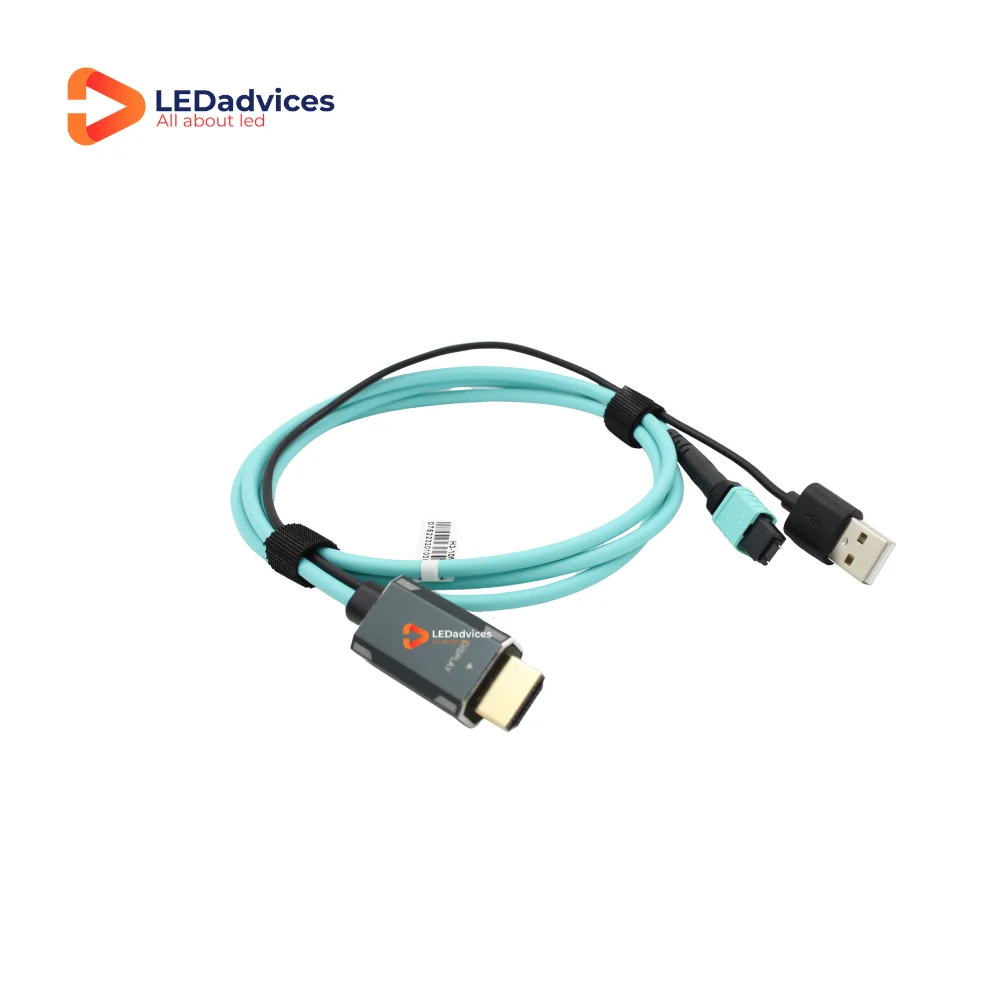 MPO Armored HDMI2.1 CONNECTOR FOR PUR FIBER CABLE 1 Source 1 Display HDMI2.1 Connector For one Channel