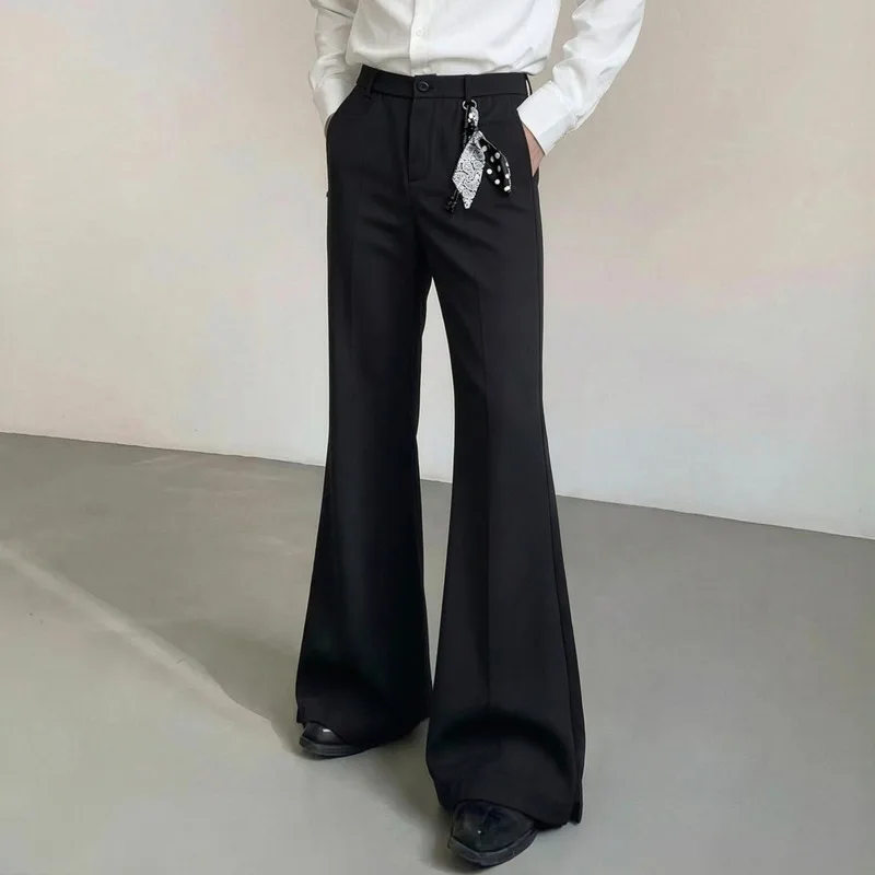 WVGA Spring Autumn New Men's Heavy Sequin Fringe Trendy Jacket Shoulder Padded Niche Chic Casual Pants Two Pieces Set Ins W27780