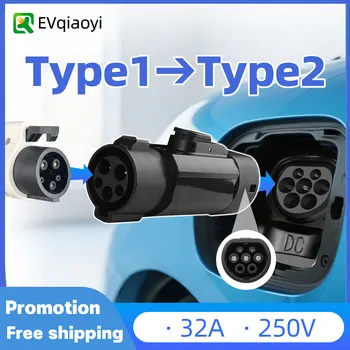 Type 1 (J1772) male to Type 2 Female EV Charger 1