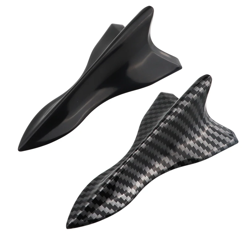 Universal Shark Fin Diffuser Vortex Generator Car Wing Roof Spoiler Bumper Shark Fin Carbon Fiber Tail For Car Roof