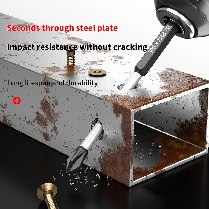 Hand Drill PH2 Anti Slip Tungsten Steel Screw Set Electric Screwdriver Cross High Hardness Hand Drill 25 50 65 70 90 150mm