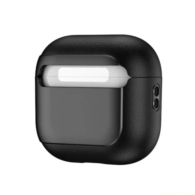 E56B Shock Resistant Leather Case For Pods 4 Ensures Full Device Safety With Convenient Wireless Charging Capability