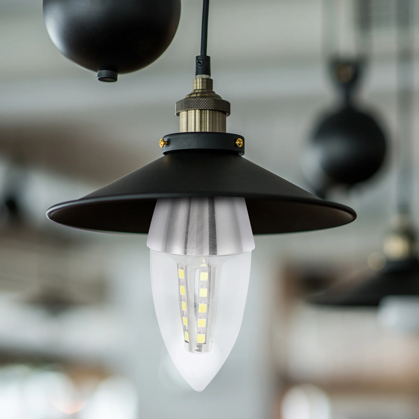 Lampadine per lampadari premium da 2 pezzi E27 5W Lampadine a LED Candelabri decorativi Lampadina a risparmio energetico piccola