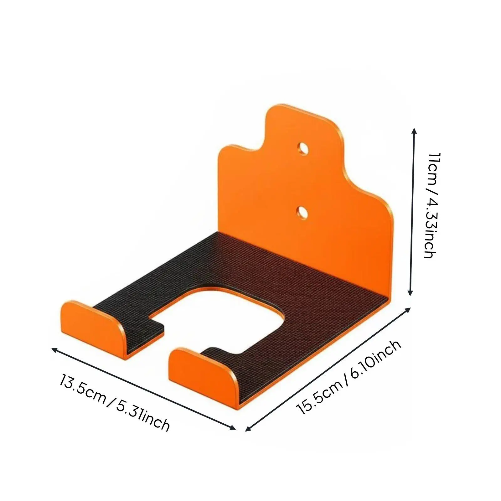 Anti Slip Shielded Wall Mounted Storage Rack Holder for Lawn Tools Garage Cleaning Equipment Organization