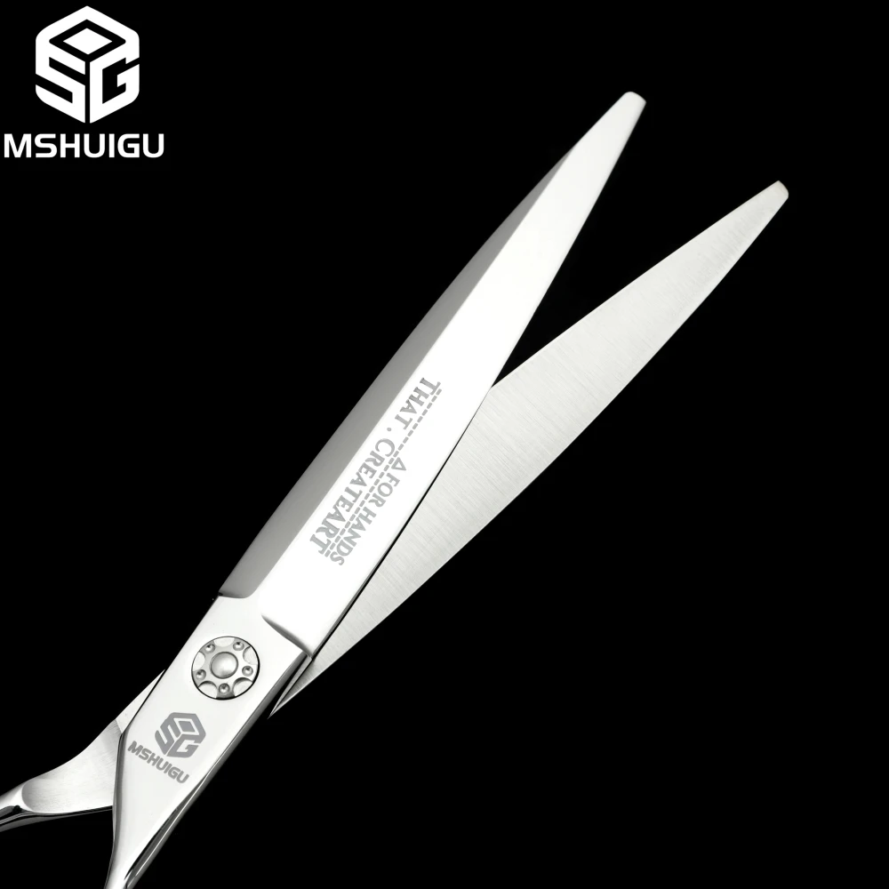 

MSHUIGU 7-inch Professional Barber Scissors Japanese VG10 Steel Multifunctional Thinning Shears for Salon Hair Cutting Tools