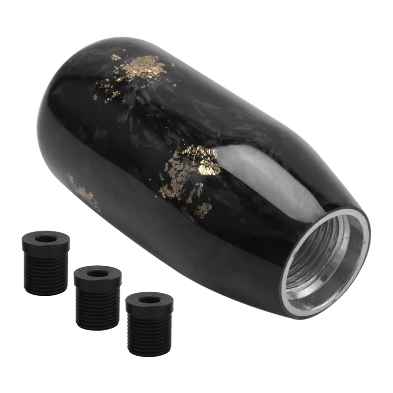 Durable-Shift Knob SFN091 Universal Forged Fiber Gear Shift Knob Automobile Parts Cylindrical Shift Knob Golden