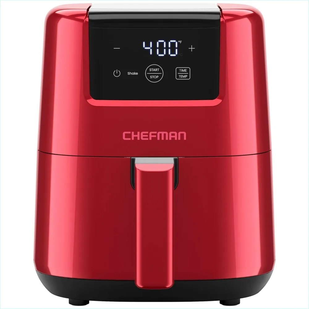 2025 NEW CHEFMAN 2 Qt Mini Air Fryer – Digital Space-Saving Compact Air Fryer with Nonstick and Dishwasher Safe Basket