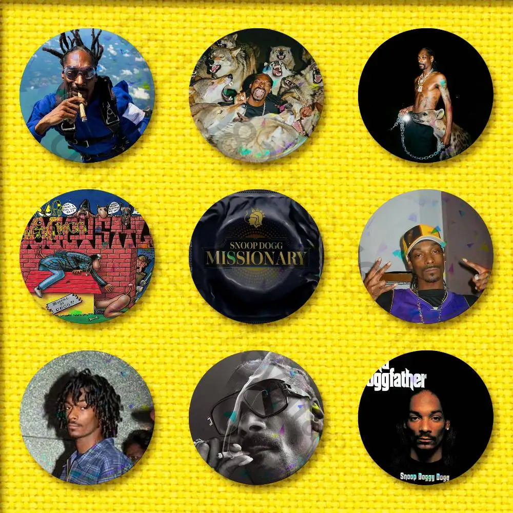 

S-Snoop D-Dogg Doggystyle Missionary Badge For 32mm 25mm 75mm 44mm 58mm Round Pin Brooch Insignia Cover Backpack