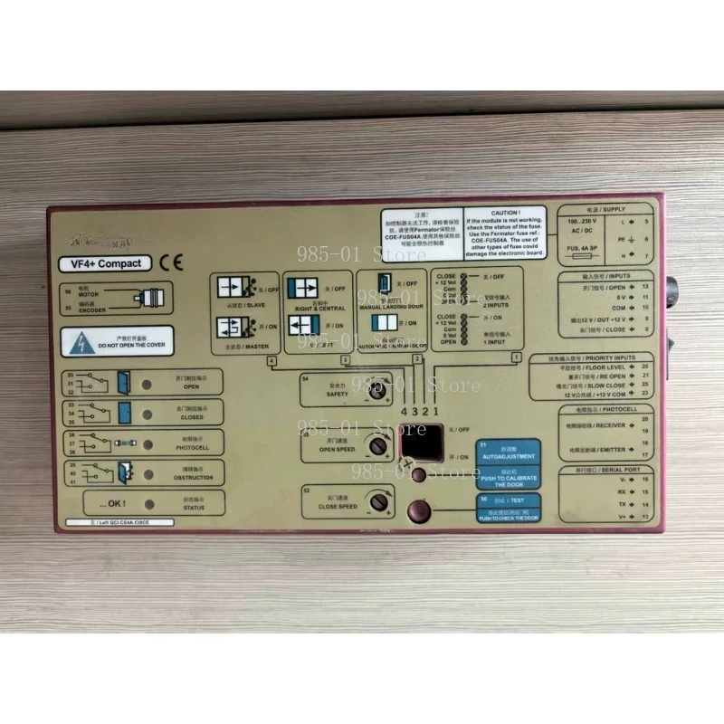 

Компактный контроллер двери лифта Fermator VF4+ VVVF4 — инвертор привода VVVF с тормозом 24 В постоянного тока, источник питания 220/380 В 50/60 Гц