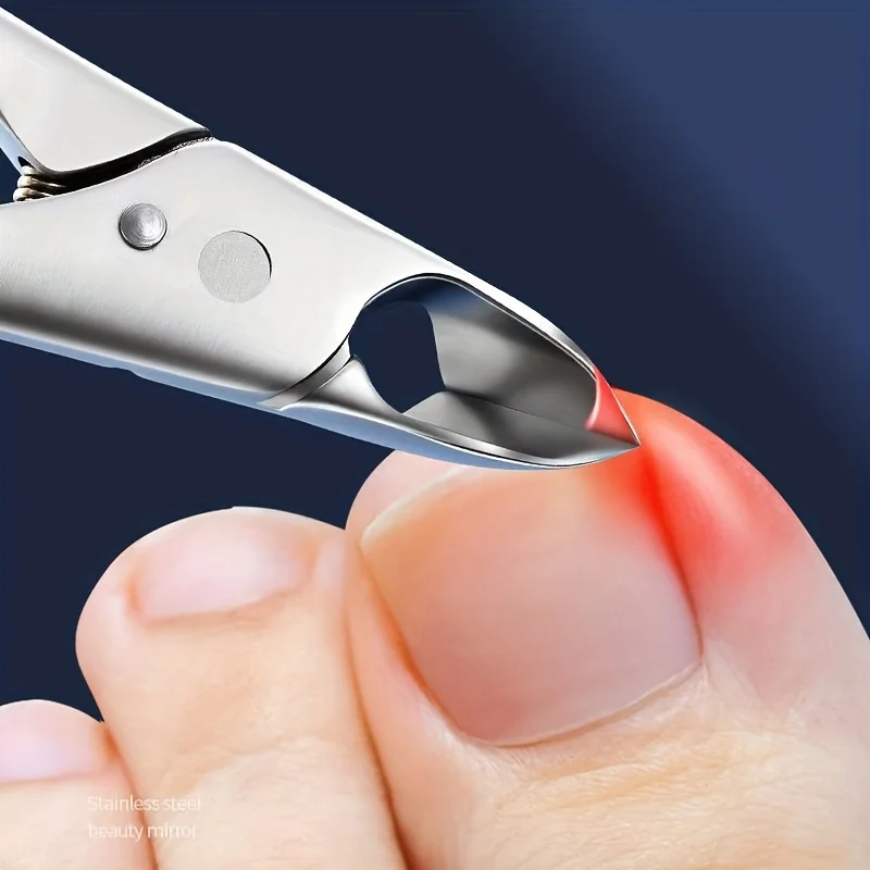 Stainless Steel Horn Pliers | Modern Eagle Beak Toe Nail Clippers for Nail Grooves and Embedded Nails, Concave Blade