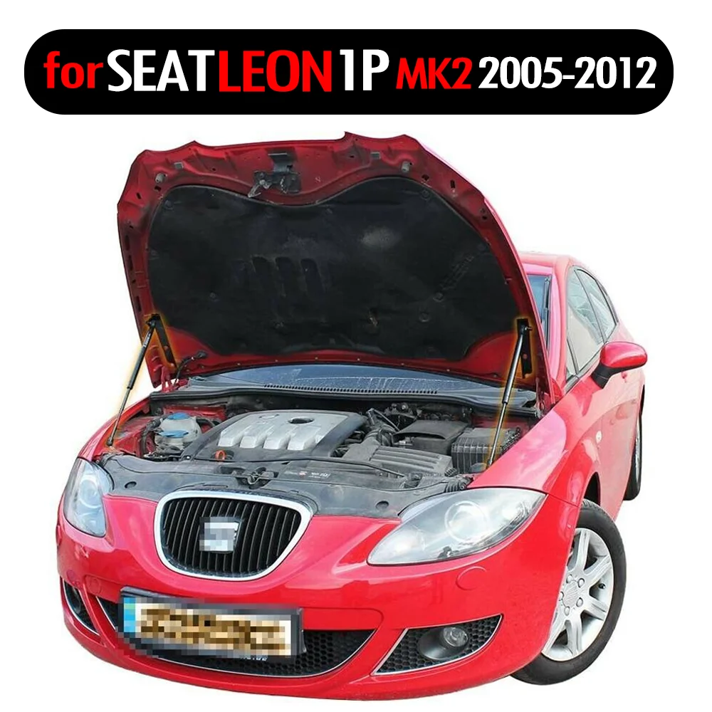 Kaptur Damper for Seat Leon 1p MK2 2005-2012 przednia maska kaptur zmodyfikuj siłowniki pneumatyczne amortyzator sprężynowy z włókna węglowego wspornik podnośnika Absorber