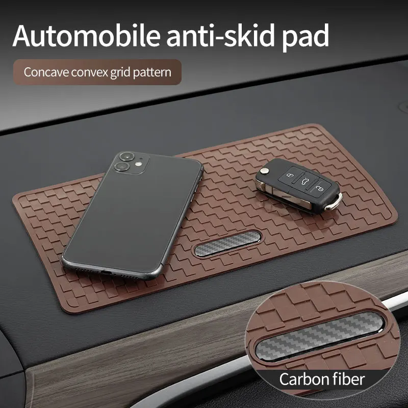 Hot-selling Car Anti-slip Mat, Silicone Storage Mat for Car Center Console, High-temperature Resistant Dashboard Mat