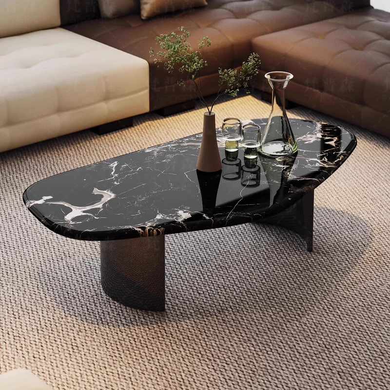 Beutiful Japandi Coffee Table Irregular Storage Luxury Poker Coffee Table Decor Vintage Meubles Maison Living Room Furniture