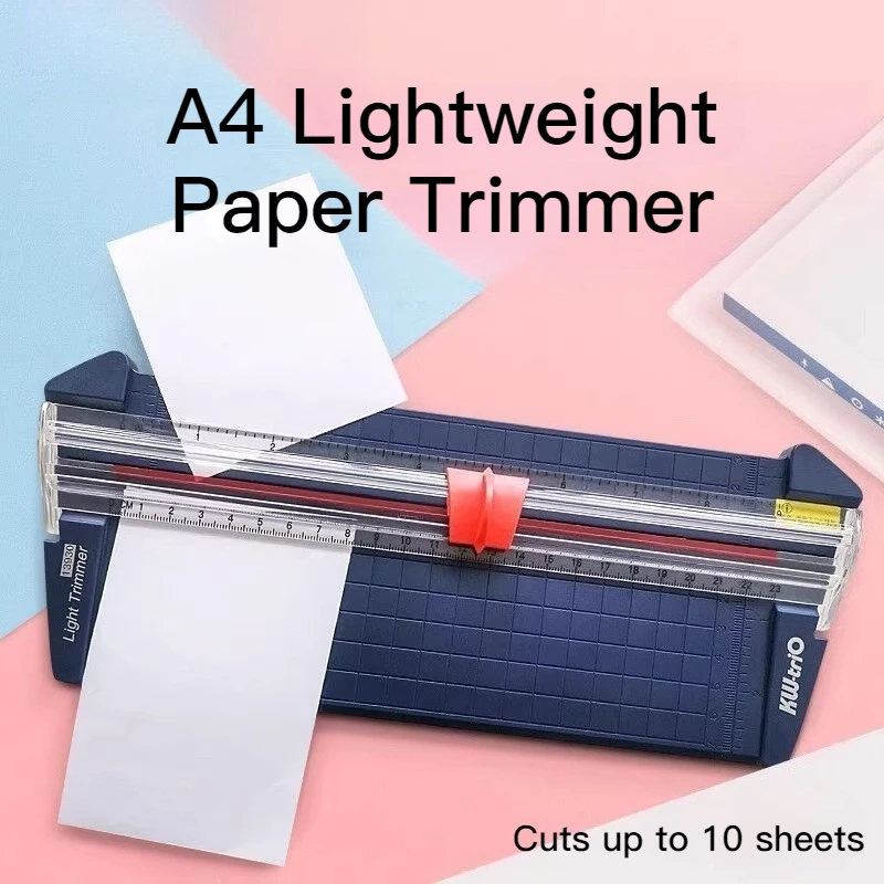 KW-TRIO قاطع الورق اليدوي المدمج DIY ماكينة تشذيب الورق المحمولة عالية الكفاءة وخفيفة الوزن ماكينة تشذيب الورق المحمولة